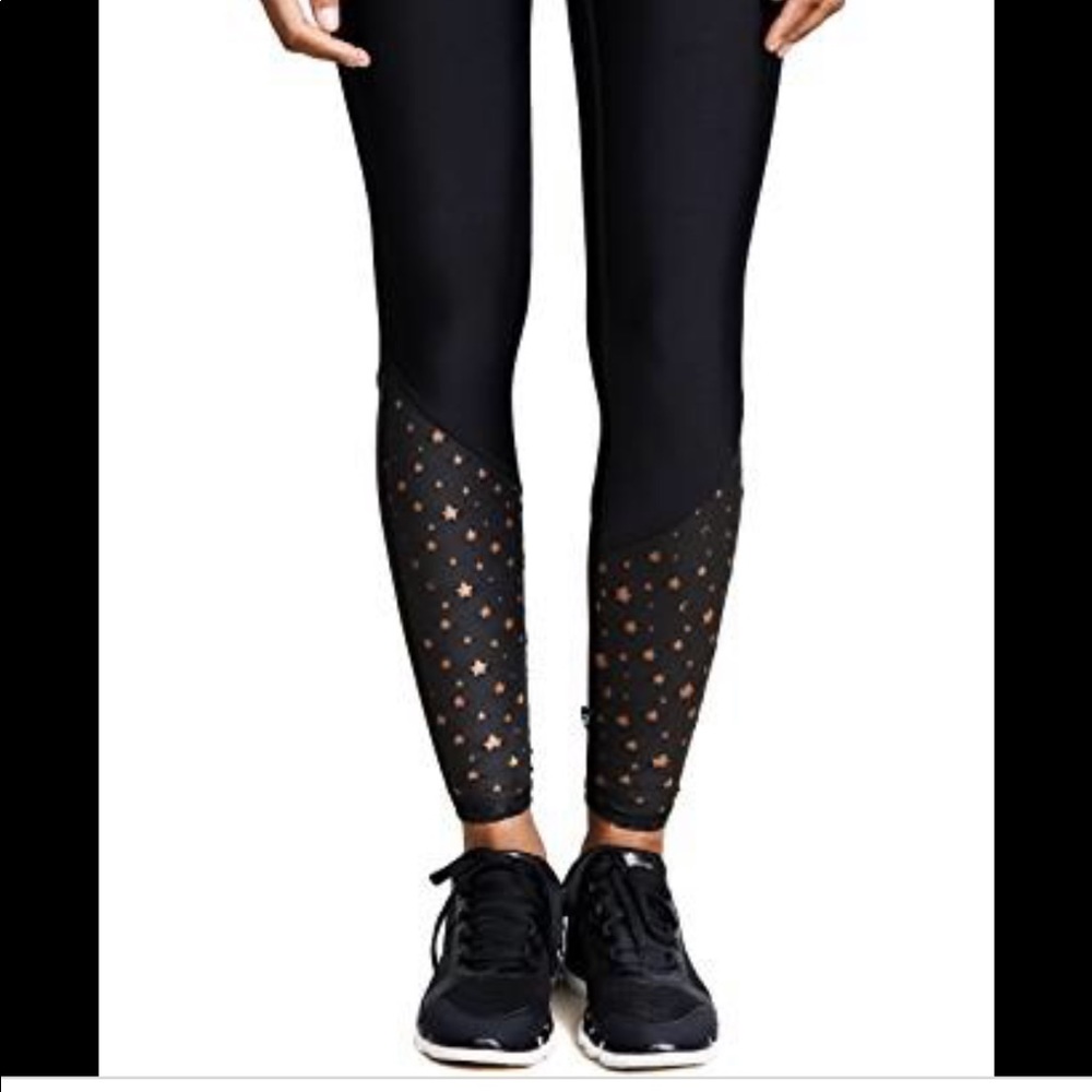 Terez star cutout leggings faux leather sz large